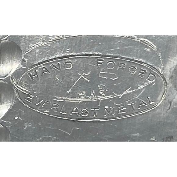 Mid 20th Century Everlast Metal Corporation Hand Forged Aluminum Candle Holders - Picture 6 of 12